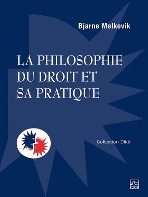 cover image of La philosophie du droit et sa pratique